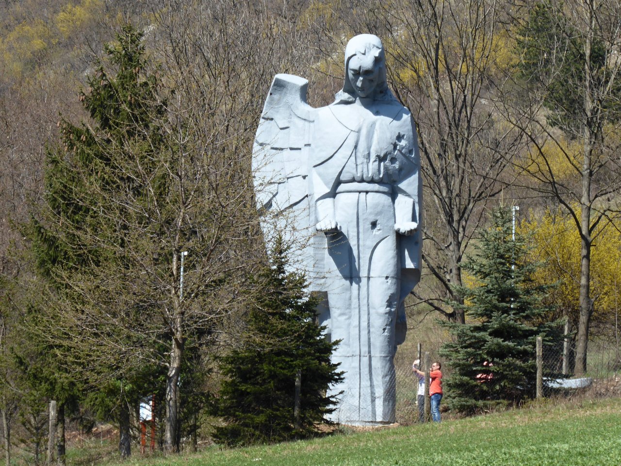 Angel in Haj village, Kosice region, Slovakia