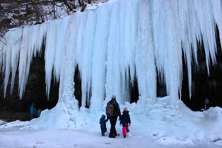 Šikľavá skala rock and frozen waterfall, Košice region, Slovakia 3