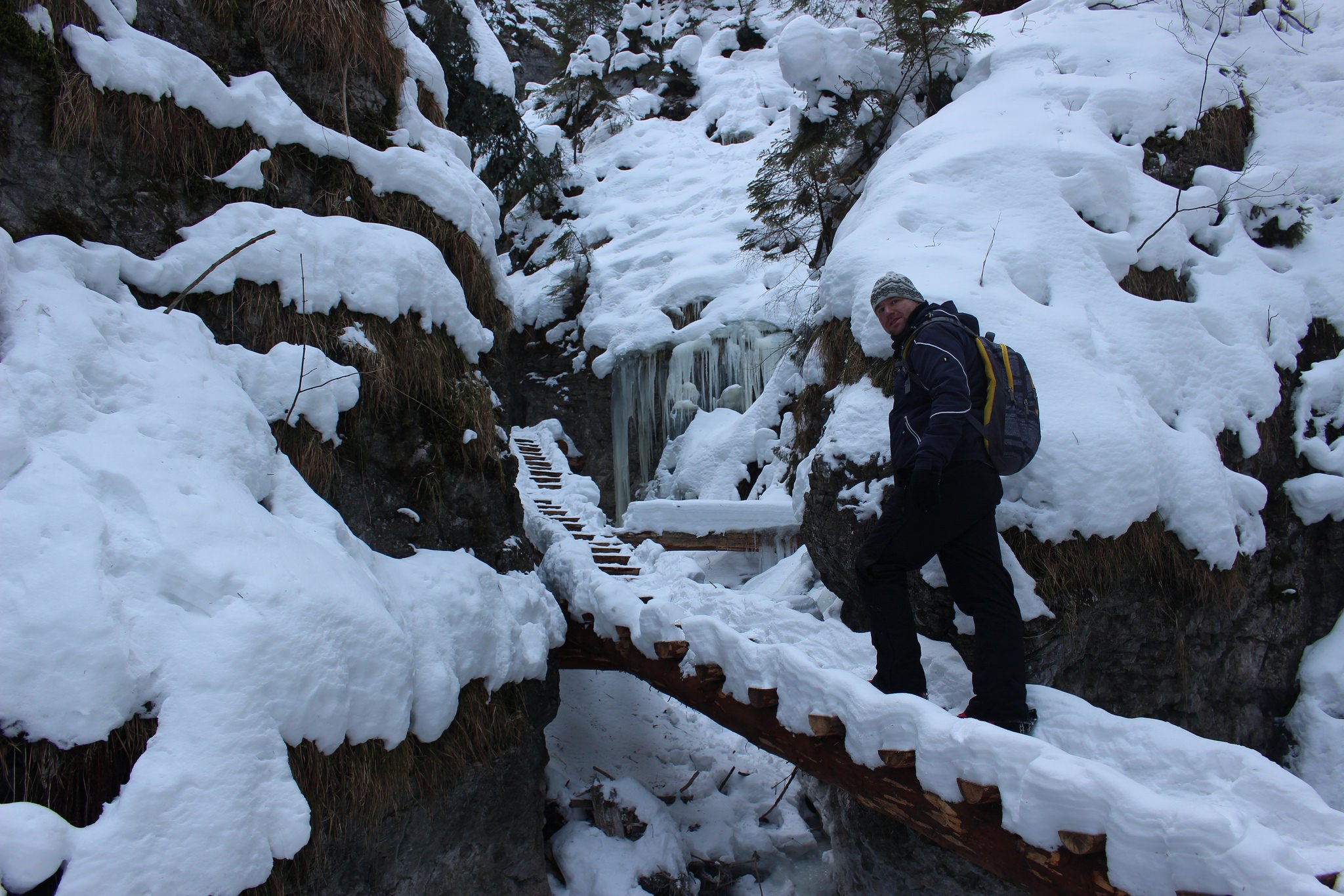 Suchá Belá gorge, winter hiking trip, Košice region, Slovakia – 17