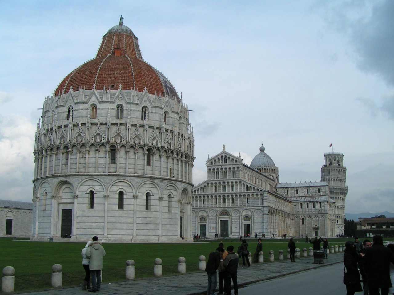 Baptistery, Pisa Cathedral and Leaning Tower, Italy