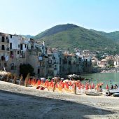 Beach in the town center, Cefalù, Italy
