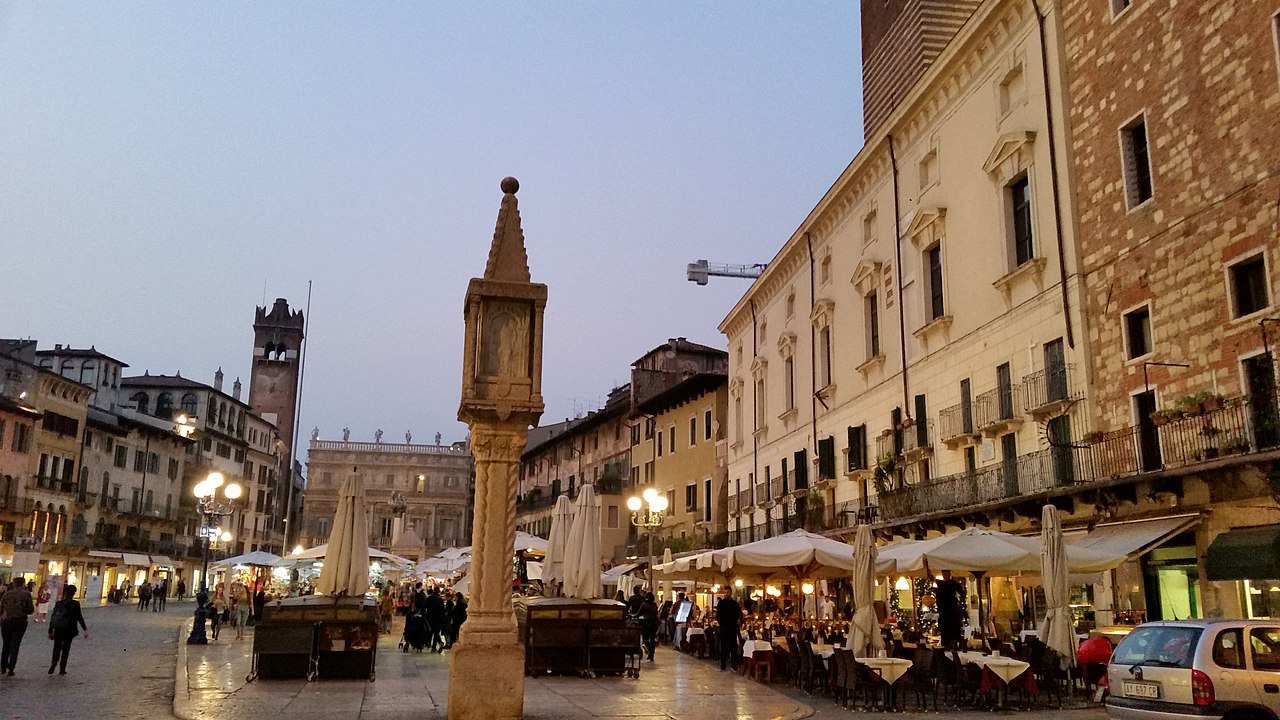 Piazza delle Erbe, Verona, Italy