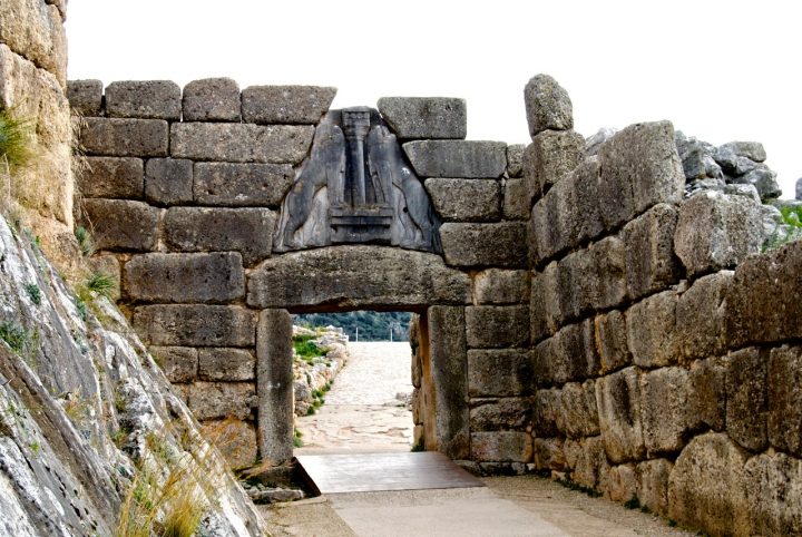 Lion Gate at Mycenae, Greece Travel