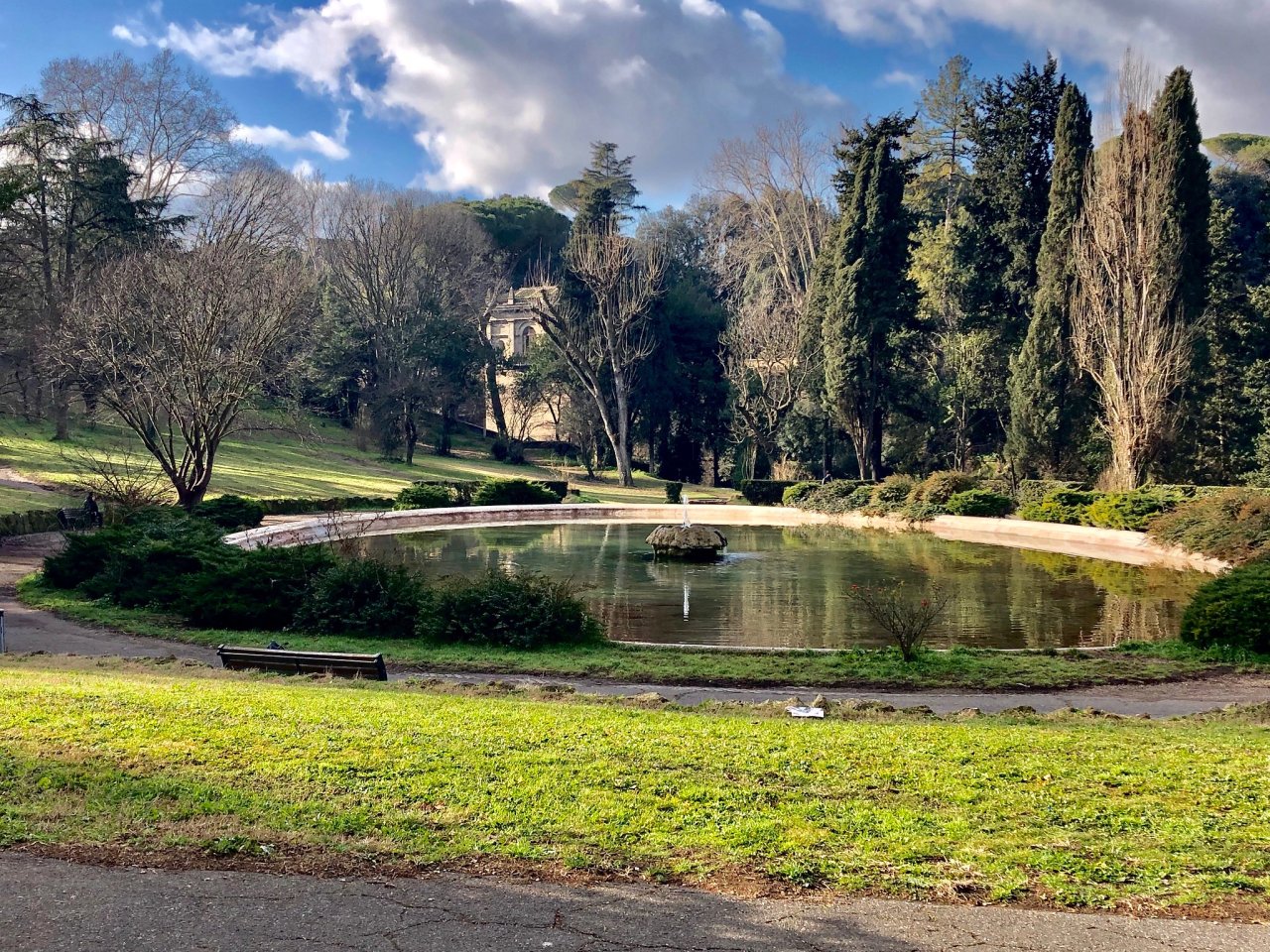 Villa Borghese Gardens, Rome, Italy