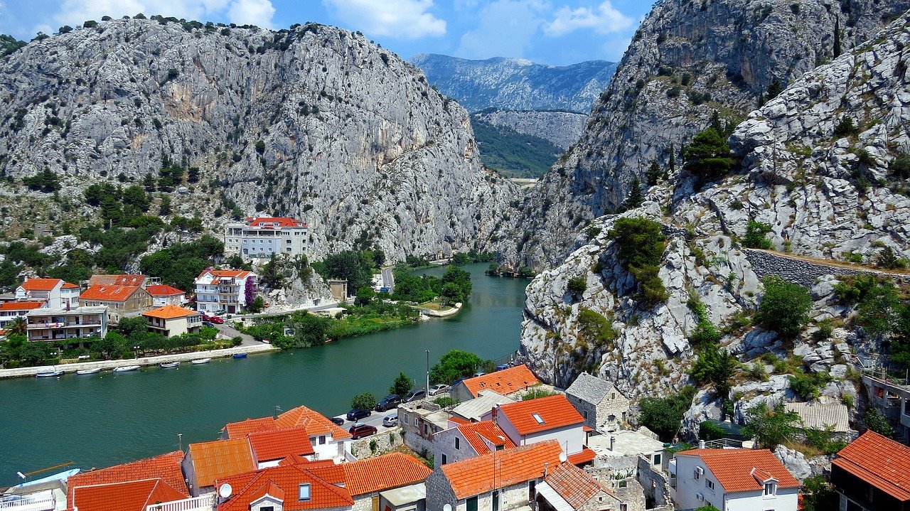 Omis, the Cetina River flows into the Adriatic Sea, Best Places to Visit in Croatia
