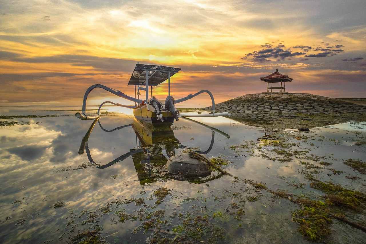 Sanur – a coastal stretch of beach, Denpasar, Indonesia