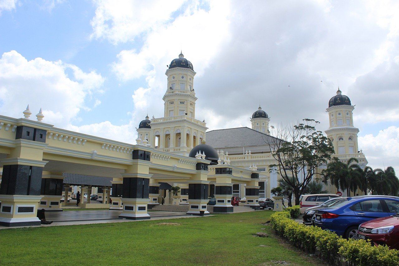 Sultan Abu Bakar Mosque, Johor Bahru, Malaysia