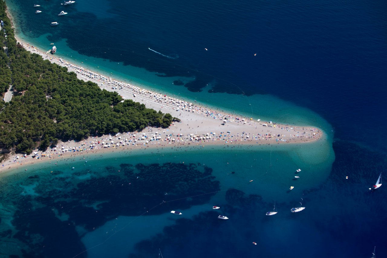 Zlatni rat, Famous beach on Brac island, near the town of Bol, Best places to visit in Croatia