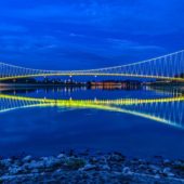 See the pedestrian bridge, Osijek, Croatia