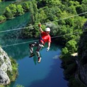 Zipline adrenaline polygon, Omiš, Croatia