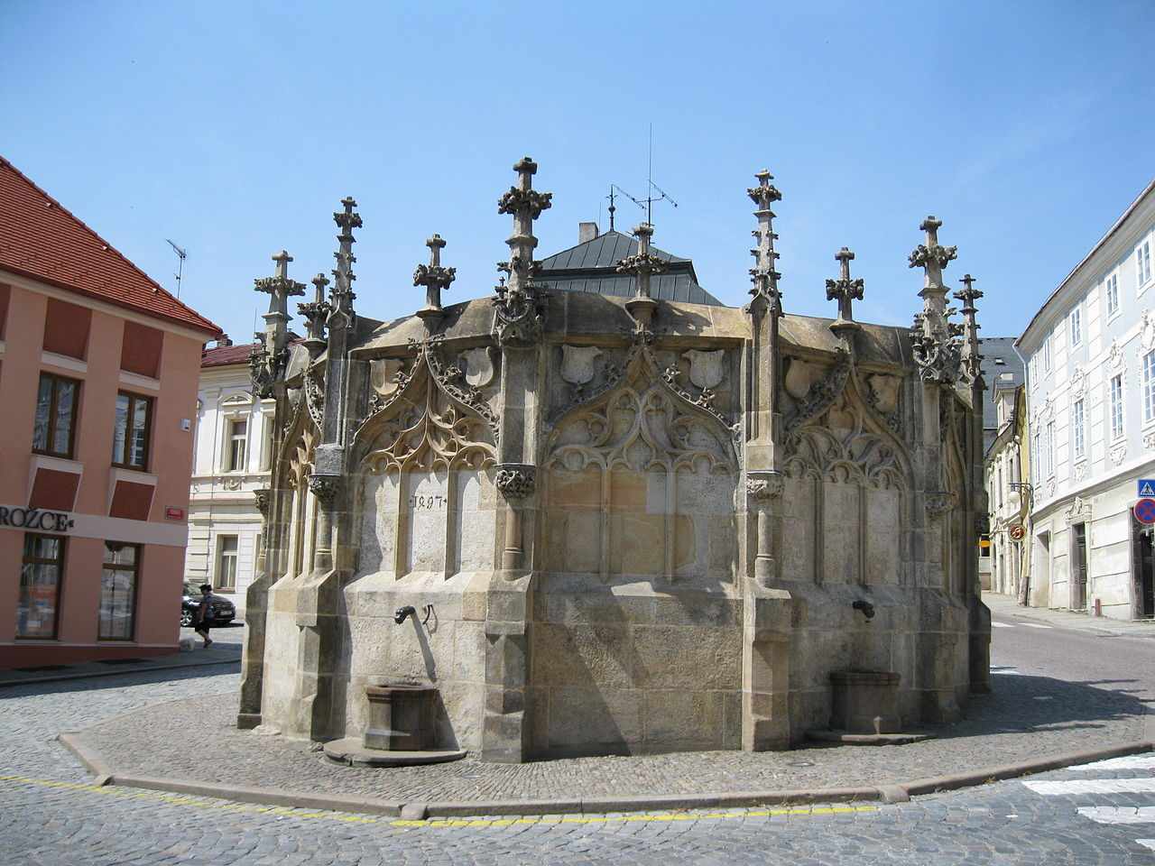 Gothic Stone Fountain, Kutna Hora, Czech Republic