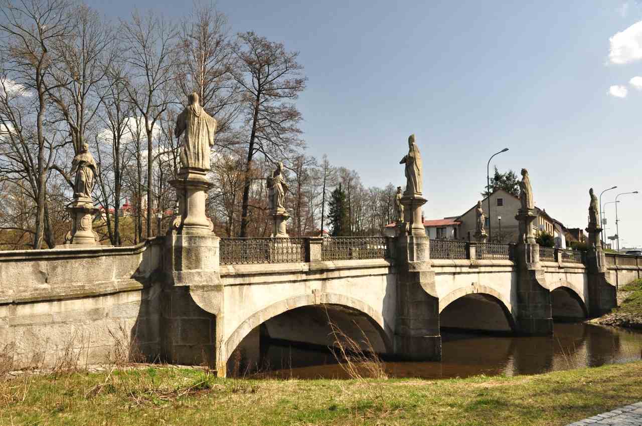 The Baroque stone bridge, Žďár nad Sázavou, Czech Republic