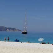 Go sailing to explore Kefalonia’s coast, Myrtos Beach, Greece Beaches