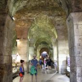 Diocletian’s Palace – cellars, Split, Beaches in Croatia