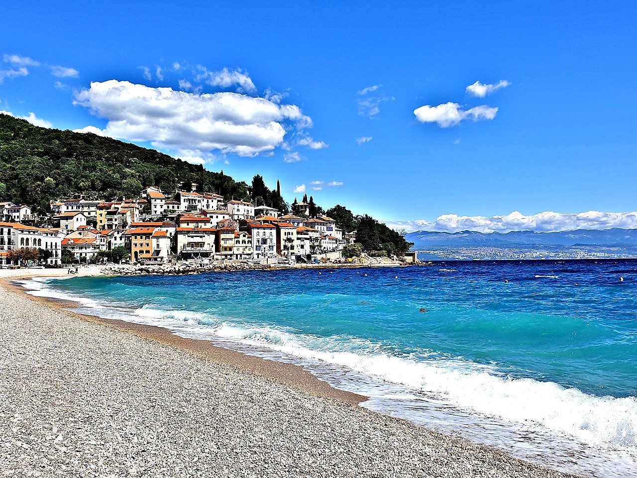 Moscenicka Draga beach, Croatia