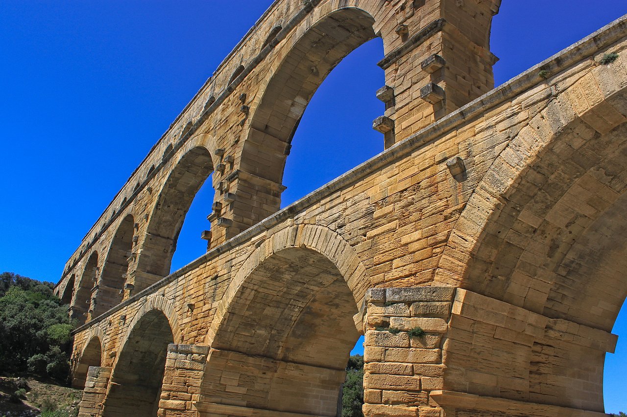 Pont du Gard Roman Aqueduct, Unesco France 2