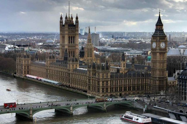 Palace of Westminster, London, Cities in England