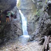 Veľký vodopád - waterfall in Veľký Sokol gorge, Slovak Paradise National Park, Slovakia