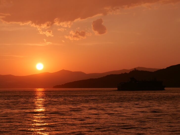 Sunset in Brač island, Croatia
