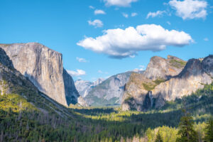 Tunnel View viewpoint, Yosemite National Park. United States